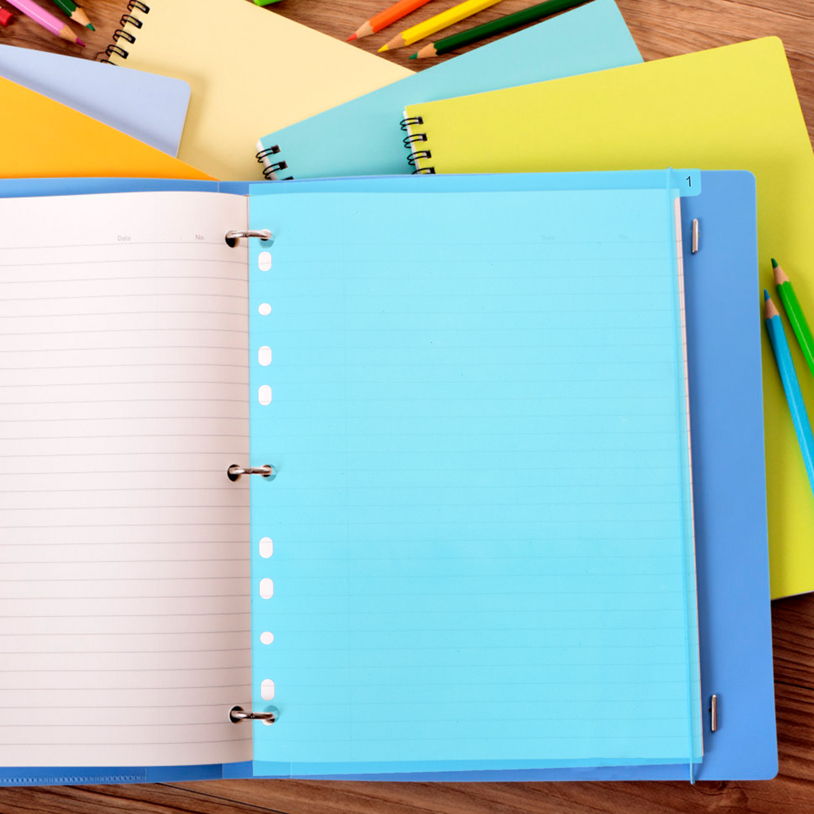 5Pcs Premium PP Plastic Binder - Tab Divider A4 评论和价格