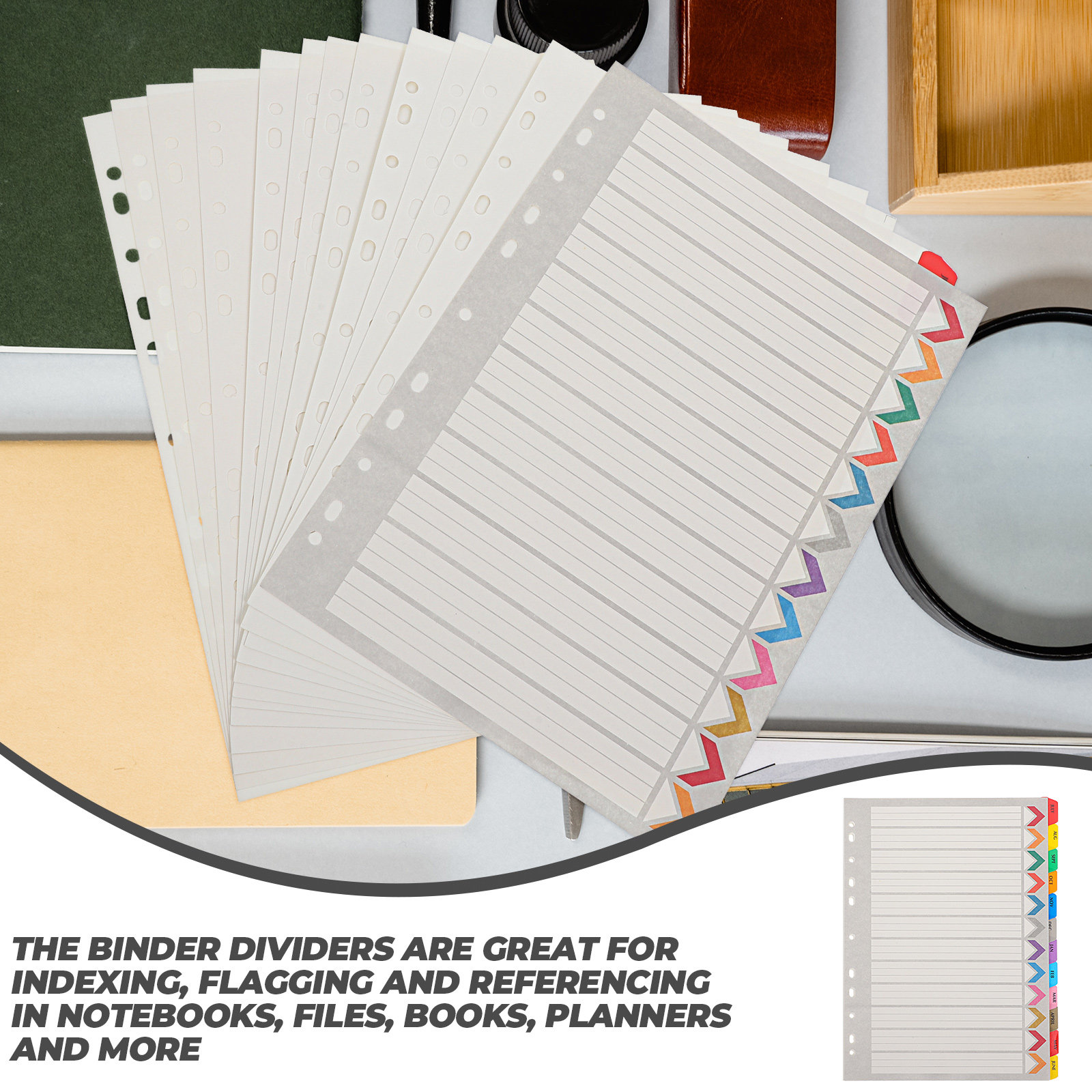 12Sheets Binder Dividers with  - Tab Divider A4 评论和价格