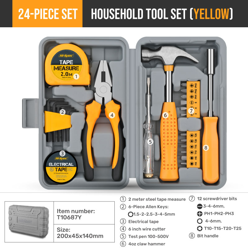 24 Pcs Household Tool Combinat - Tape Dispenser Weighted 评论和价格