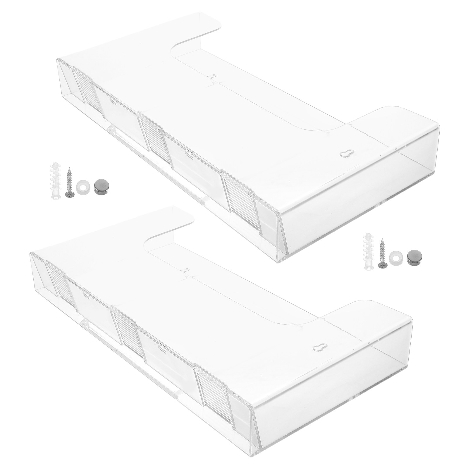 2Pcs Acrylic Wall File Holders - Magazine Holder Rack 评论和价格