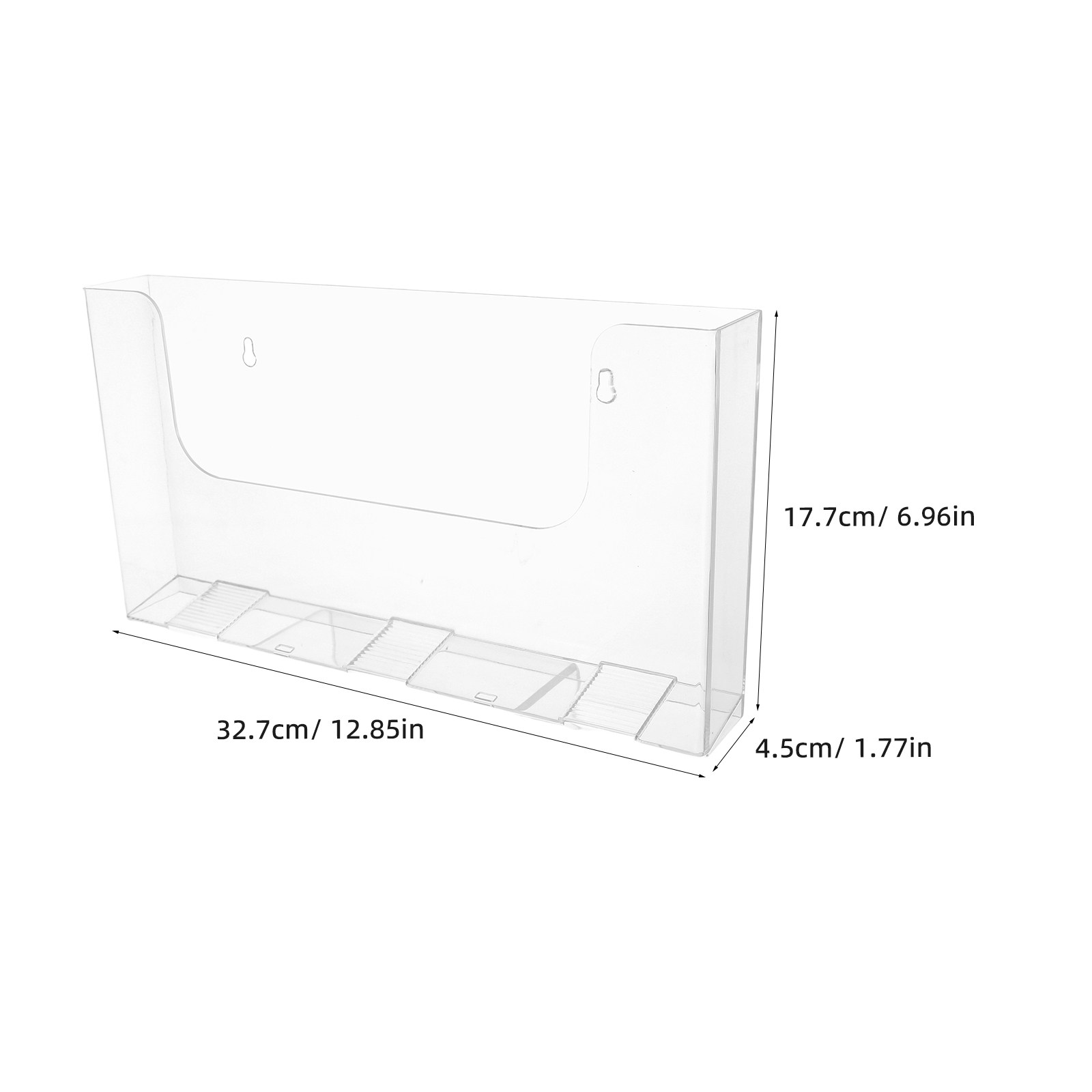 2Pcs Acrylic Wall File Holders - Magazine Holder Rack 评论和价格
